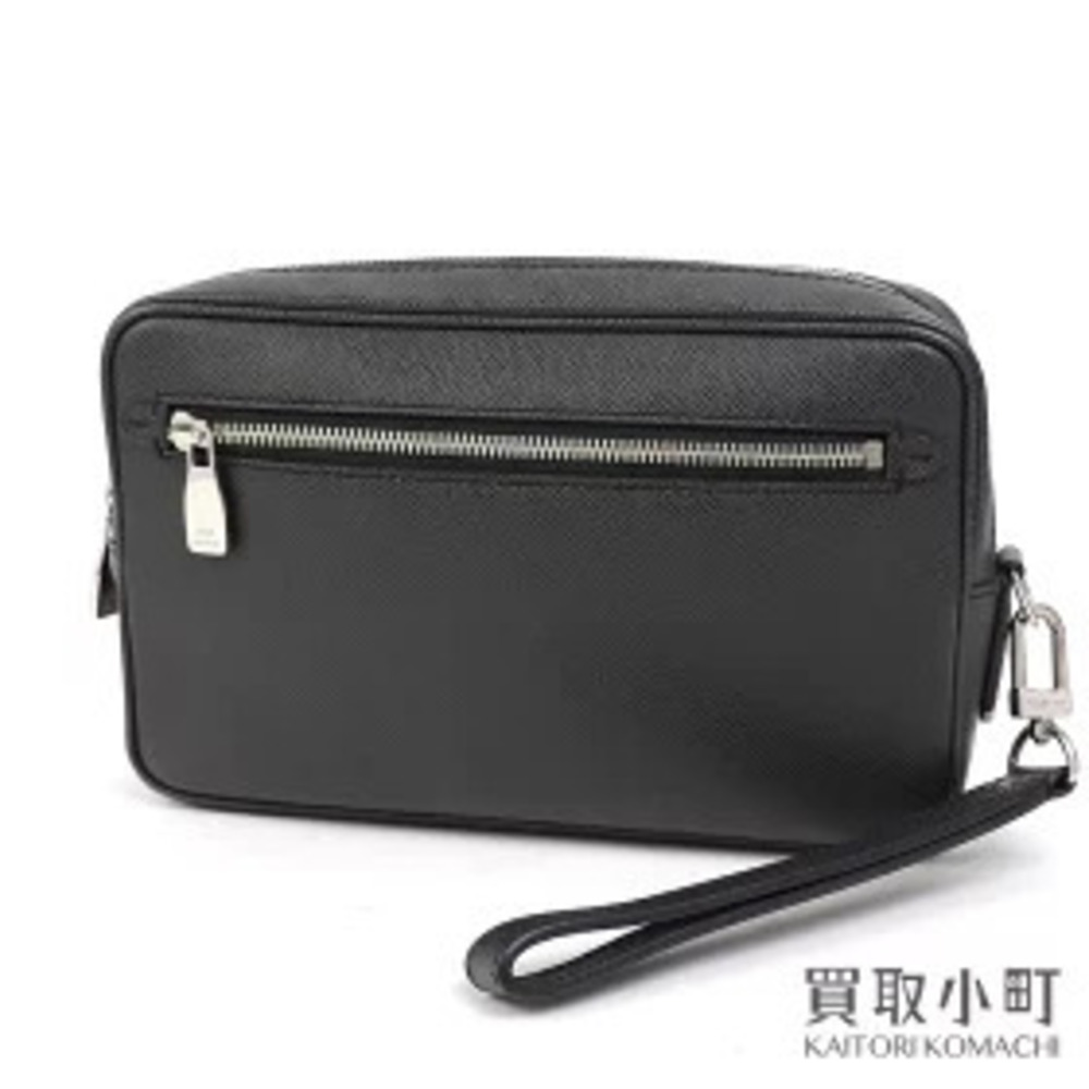 Louis Vuitton Pochette Taiga Leather Ardoise Shoulder Bag Clutch Wristlet